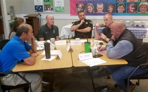 Local safety partners discuss safety and security in the West Linn-Wilsonville School District. 